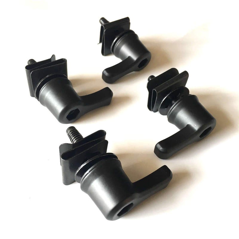 CRAZY METALMAN Saddlebag Lever Lock Fastener Bolt Nut Mounting Security Hardware Theft Deterrent System Twist Block For Harley Davidson Touring CVO Road Street Glide Ultra Electra RoadKing Heritage Softail Black - Image 1